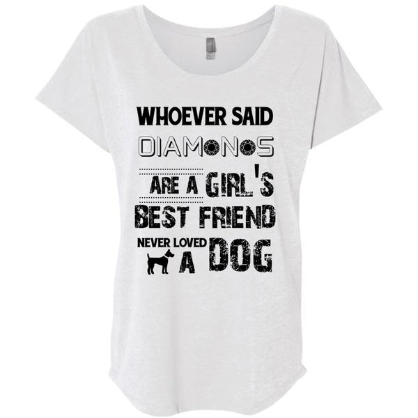 Diamonds Are A Girl's Best Friend Never Loved A Dog T Shirt, Favorite T Shirt