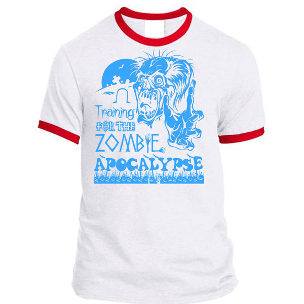 Training For The Zombie Apocalypse T Shirt, Wait For Halloween T Shirt, Awesome T-Shirts