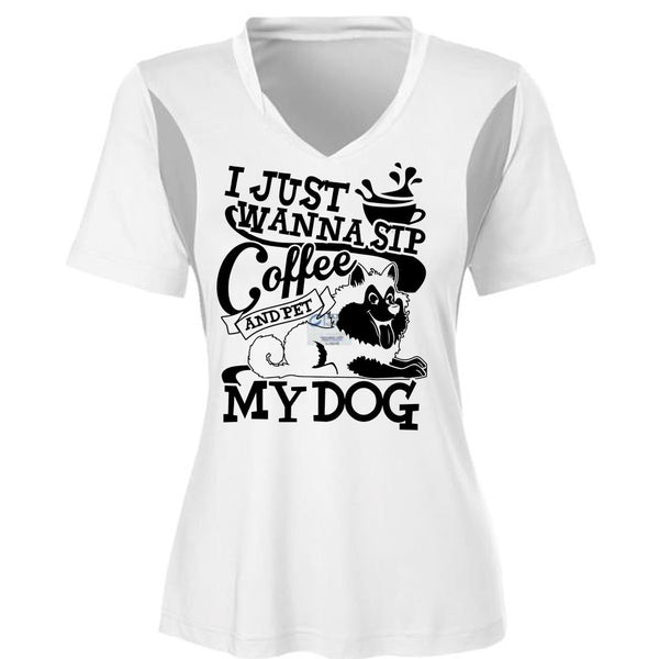I Just Wanna Sip Coffee My Dog T Shirt, I Love My Dog T Shirt, Awesome T-Shirts