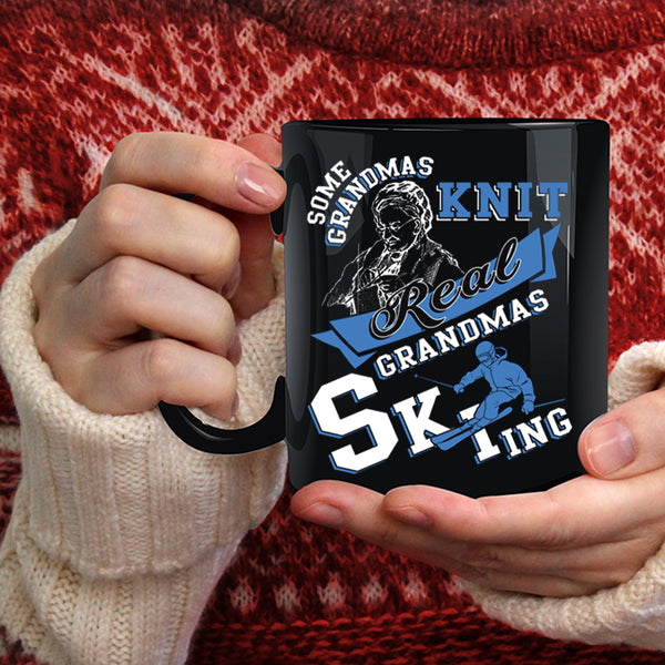 Real Grandmas Skiing Coffee Mug, Awesome Grandmas Coffee Cup