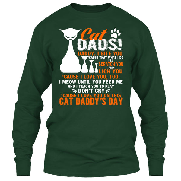 Cat Dads T Shirt, Daddy I Bite You T Shirt