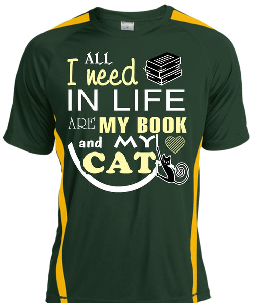 All I Need In Life Are My Book And My Cat T Shirt, My Pets T Shirt, My Favorite T Shirt