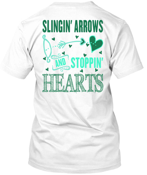 A black t-shirt with the shopify logo