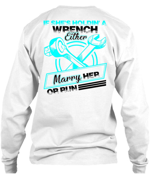 She's Holding A Wrench T Shirt, I Love Mechanic T Shirt