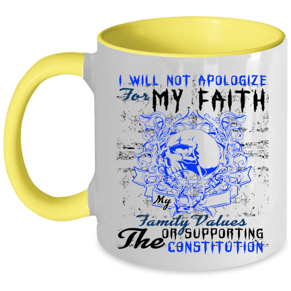 I Love My Family Coffee Mug, My Family Values Accent Mug