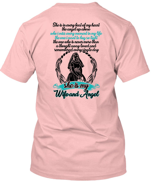 She Is My Wife And Angel T Shirt, I Love Wife T Shirt