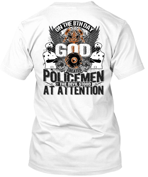 A black t-shirt with the shopify logo