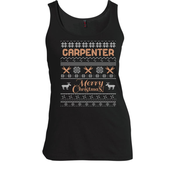 Carpenter Merry Christmas T Shirt, Coolest Carpenter T Shirt, Cool T Shirt
