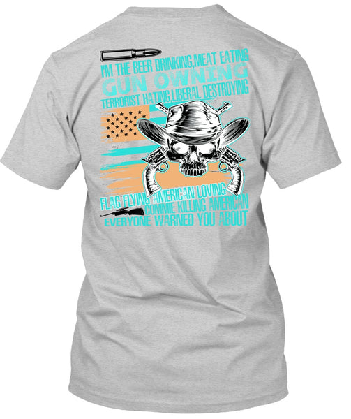 Meat Eating Gun Owning T Shirt, I Love Veteran T Shirt