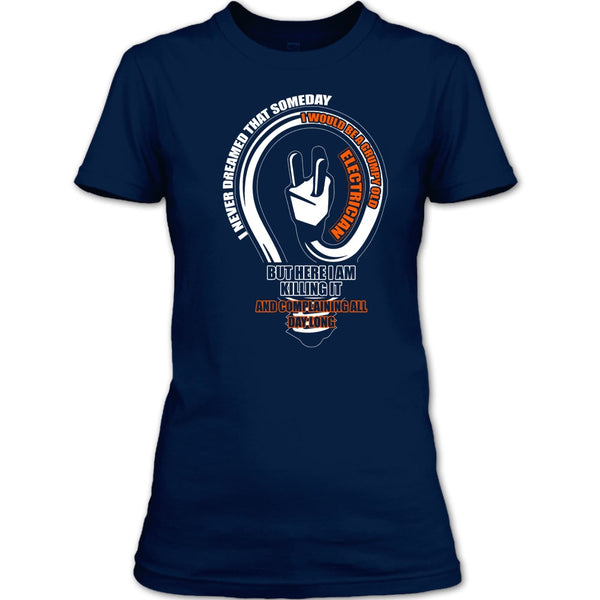 Grumpy Old Electrician T Shirt, Coolest Electrician T Shirt