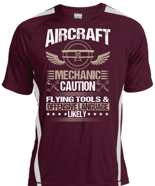 Aircraft Mechanic Caution Flying Tools T Shirt, Being A Mechanic T Shirt, Cool Shirt