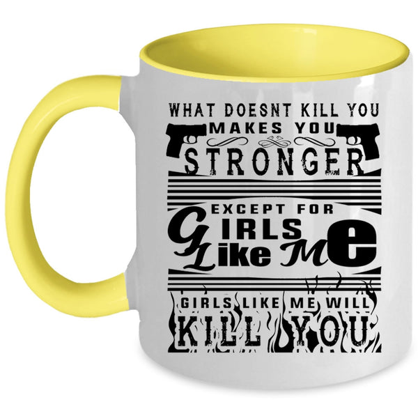 Awesome Gift For My Wife Coffee Mug, Strong Girls Accent Mug