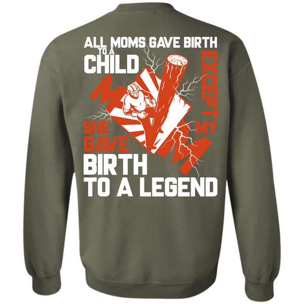 She Gave Birth To A Legend T Shirt, I Love Lineman Sweatshirt