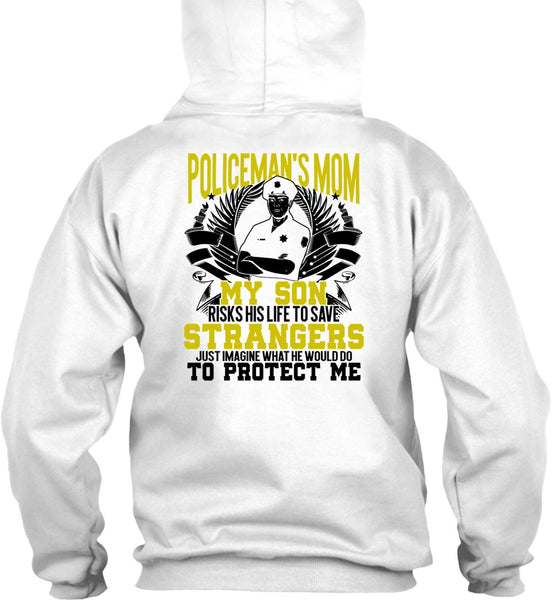 Policeman's Mom T Shirt, Being A Police T Shirt