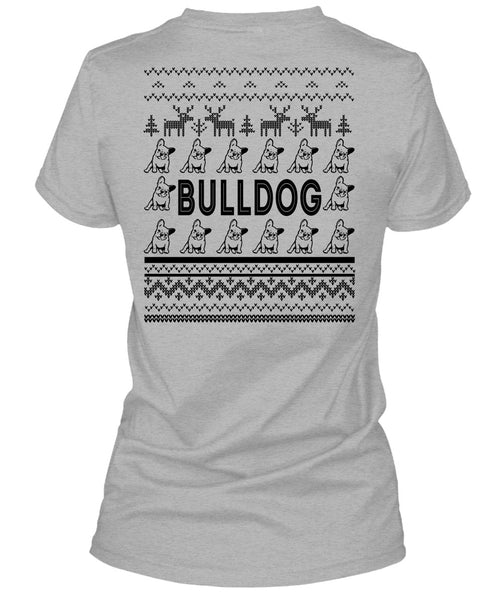 I Love Bulldog T Shirt, Merry Christmas T Shirt