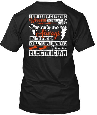 A black t-shirt with the shopify logo