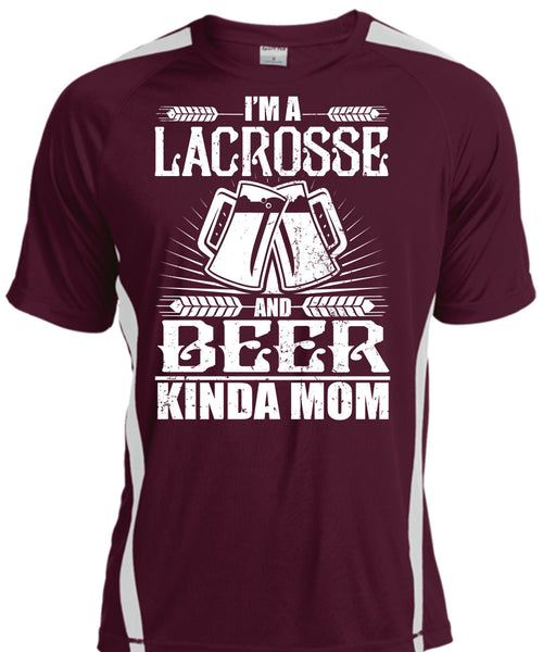 Beer Kinda Mom T Shirt, I'm A Lacrosse T Shirt, Cool Shirt