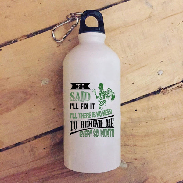 If I said I'll Fix It 20 oz Stainless Steel Bottle,Awesome Mechanics Outdoor Sports Water Bottle