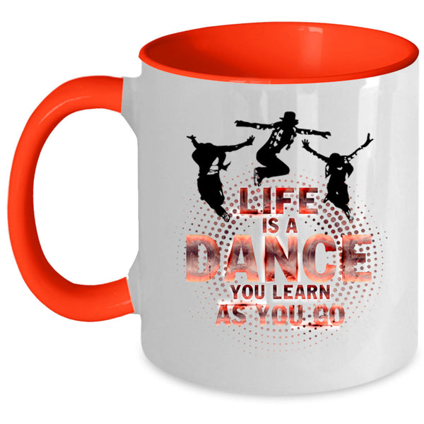 Cute Dancer Coffee Mug, Life Is A Dance Accent Mug