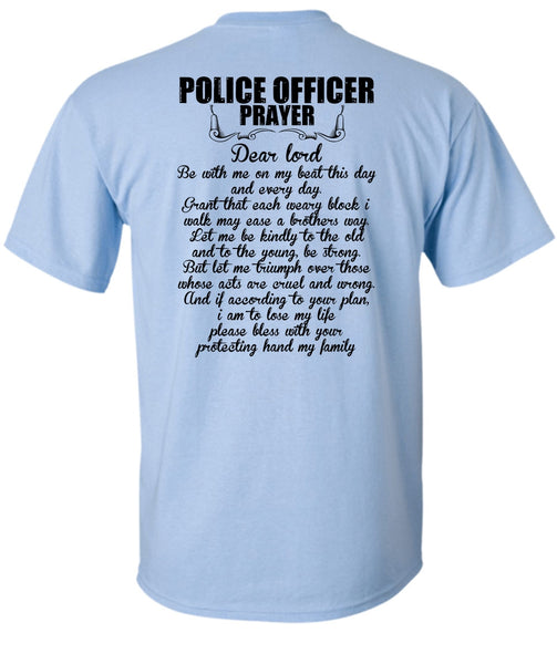 Police Officer Prayer T Shirt, I Love Police T Shirt