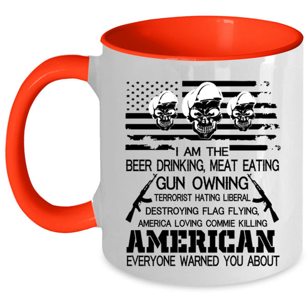 American Flag Coffee Mug, I Am The Beer Drinking Accent Mug
