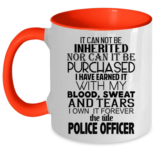 Awesome Police Officer Coffee Mug, The Title Police Officer Accent Mug
