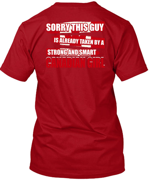 Strong And Smart Canadian Girl T Shirt, Being A Girlfriend T Shirt