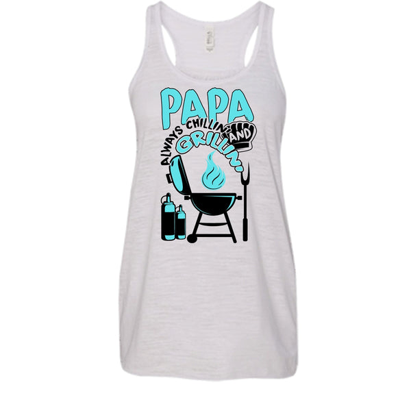 Papa Always Chikkin' T Shirt, Gift For Papa Tank Top