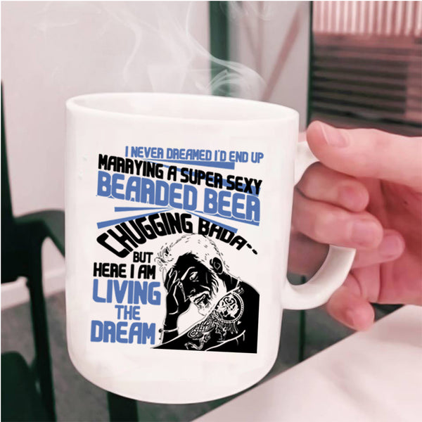 Cool Just Married Coffee Mug, I'd End Up Marrying A Bearded Beer Cup