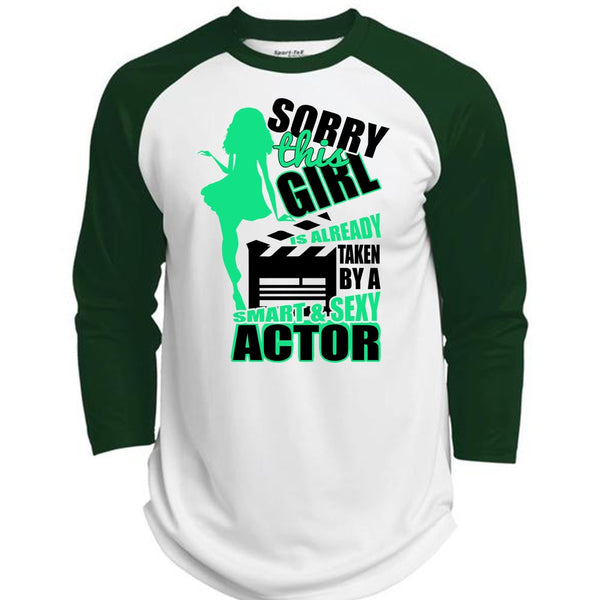 This Girl Is Already Taken By A Smart Actor T Shirt, I Love Actor T Shirt, Awesome T-Shirts  (Polyester Game Baseball Jersey)
