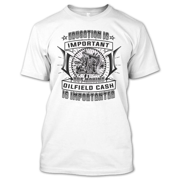 A black t-shirt with the shopify logo