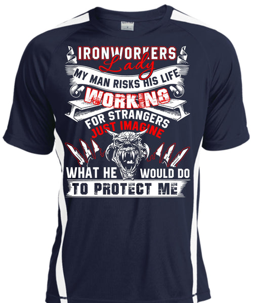 Ironworkers Lady T Shirt, I Love Ironworker T Shirt, Cool Shirt