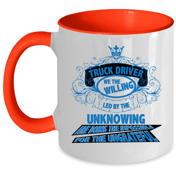 Cute Gift For Trucker Coffee Mug, Truck Driver Accent Mug