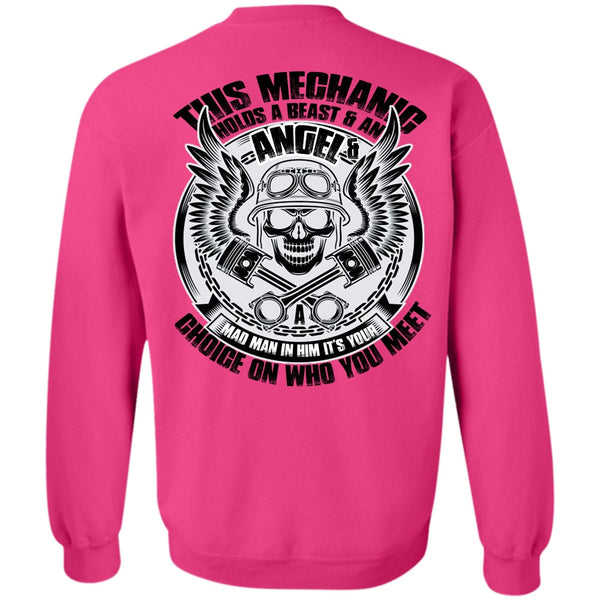 I Love Mechanic T Shirt, This Mechanic Holds A Beast Sweatshirt