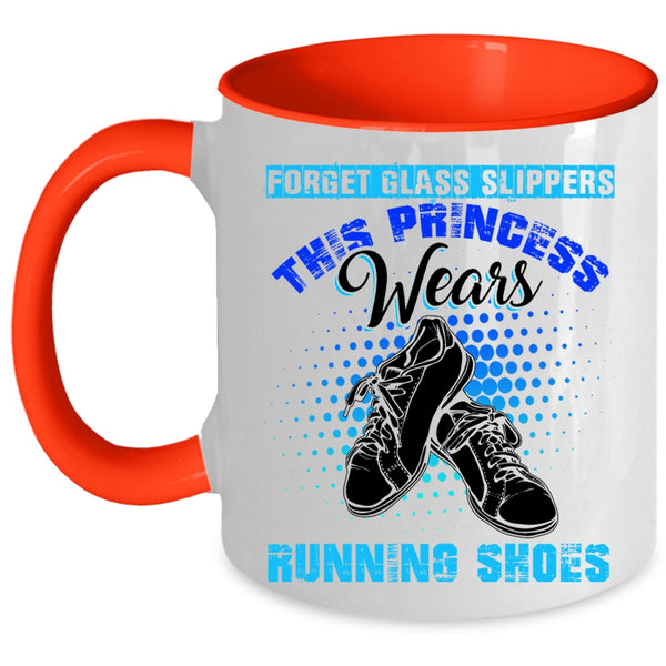 Cute Girls Coffee Mug, This Princess Wears Running Shoes Accent Mug