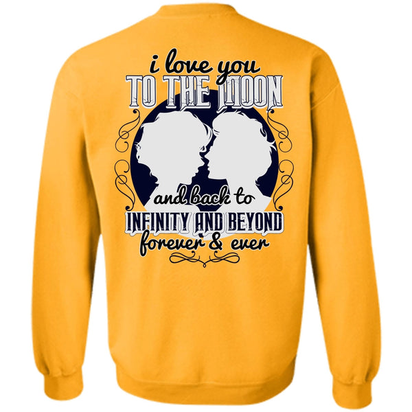 I Love My Wife T Shirt, I Love You To The Moon And Back Sweatshirt