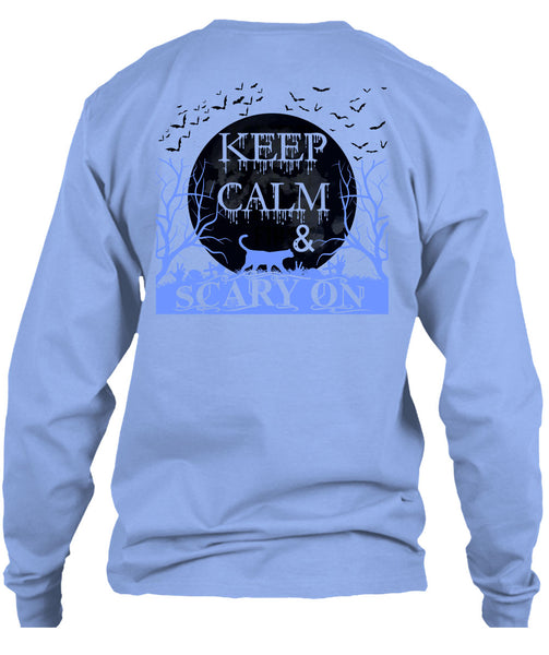 Keep Calm And Scary On T Shirt, Wait For Halloween T Shirt