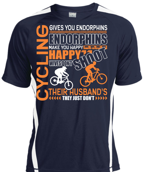 Cycling Gives You Endorphins T Shirt, Make You Happy T Shirt, Cool Shirt