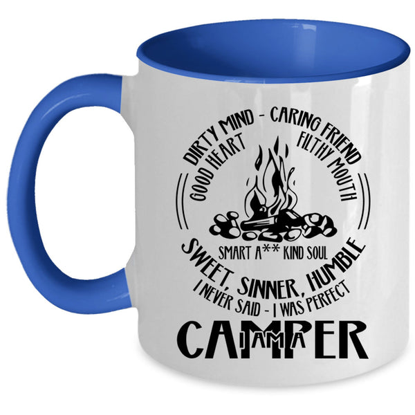 Cool Gift For Camper Coffee Mug, I Am A Camper Accent Mug