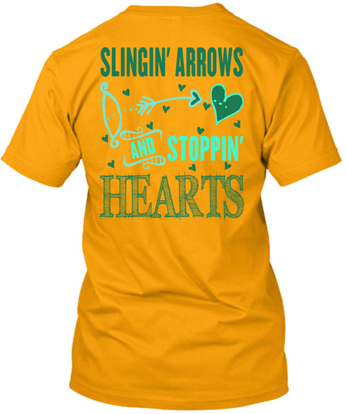 Slinging Arrows And Stopping Hearts T Shirt, Being A Husband T Shirt