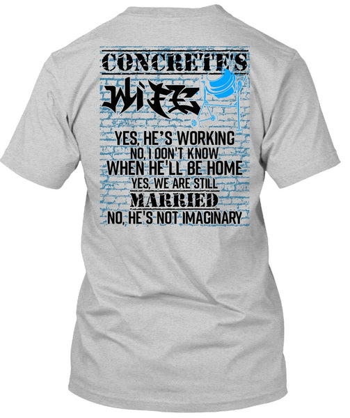Concrete's Wife T Shirt, I Love My Wife T Shirt