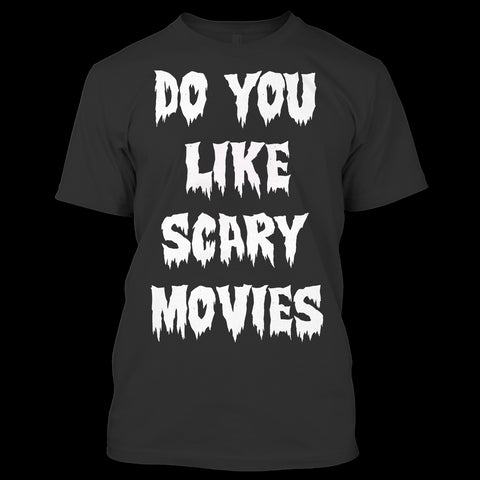 A black t-shirt with the shopify logo