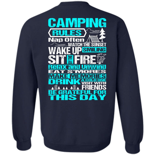 Wake Up Smiling T Shirt, I Love Camping Sweatshirt