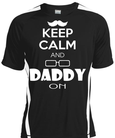 A black t-shirt with the shopify logo