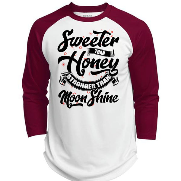Sweeter Than Honey T Shirt, I Love Husband T Shirt, Awesome T-Shirts  (Polyester Game Baseball Jersey)