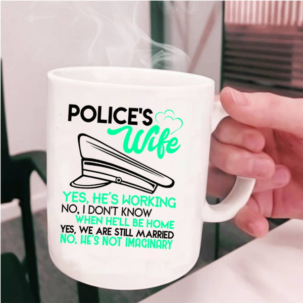 Cute Gift For Police's Wife Coffee Mug, Police's Wife Cup