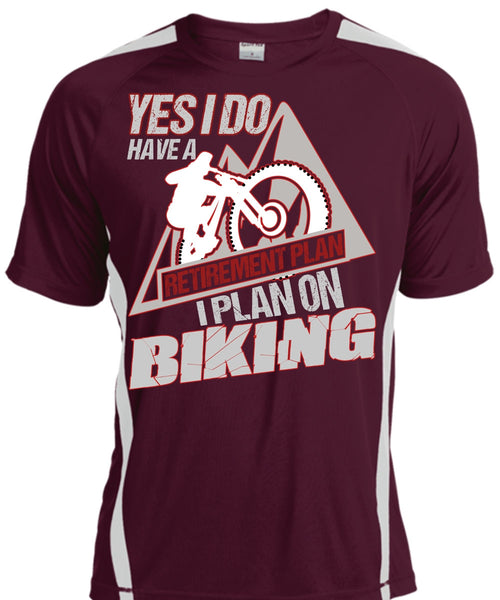I Plan On Biking T Shirt, Retirement Plan T Shirt, Cool Shirt