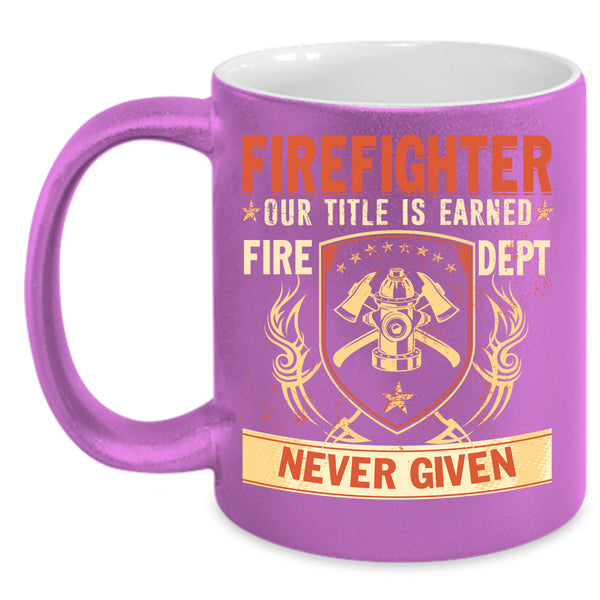 Firefighter Coffee Mug, Cool Gift For Fireman Coffee Cup