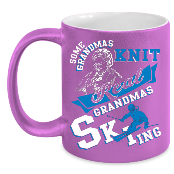 Real Grandmas Skiing Coffee Mug, Awesome Grandmas Coffee Cup