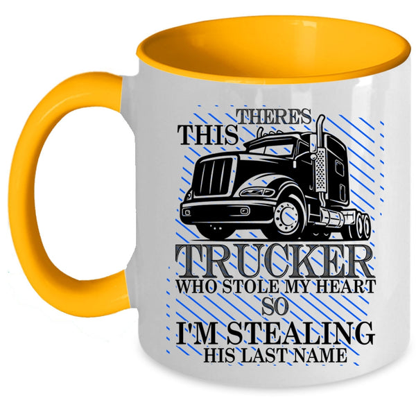 I'm Stealing His Last Name Coffee Mug, This Strucker Stole My Heart Accent Mug